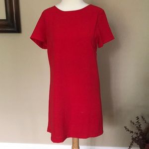 Red Shift Dress